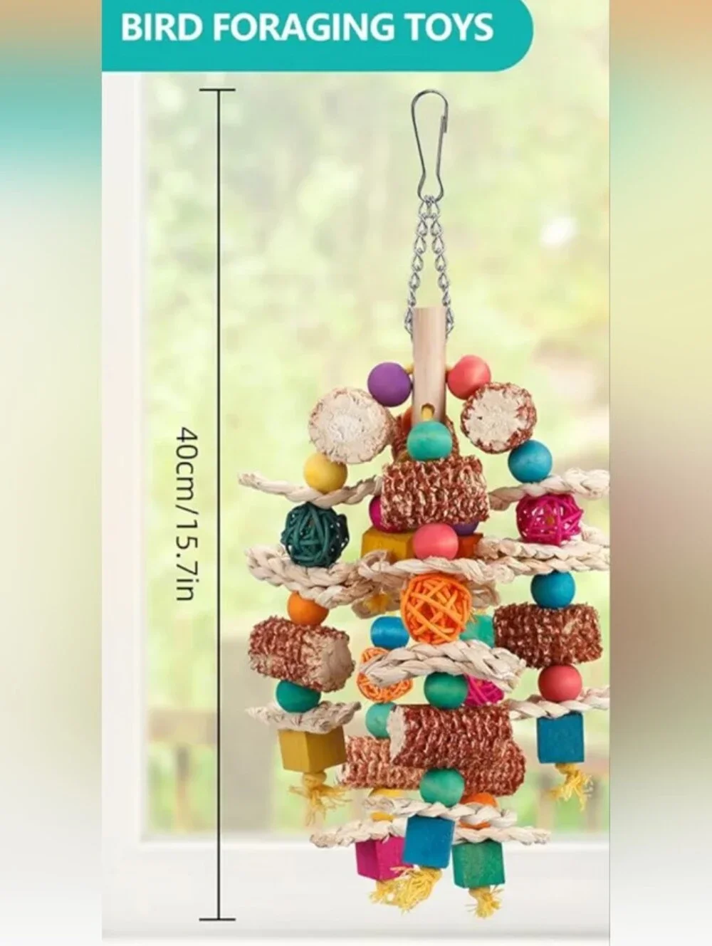 Colorful Natural Chew Toy for Small Pets